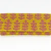Oliphant Accessories|Bags>Beaded Clutch- Fern Pink Yellow