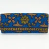 Oliphant Accessories|Bags>Beaded Clutch- Regent Blue Gold