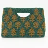 Oliphant Accessories|Bags>Beaded Handbag- Fern Green