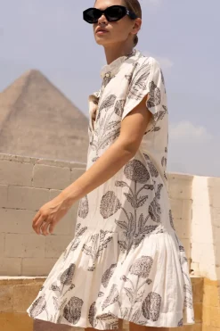 Oliphant Short & Mini Dresses|Dresses>Cap Sleeve Mini- Samba Black