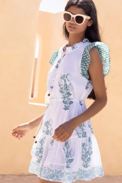 Oliphant Short & Mini Dresses|Dresses>Cinched Flirty Short- Salvia Green