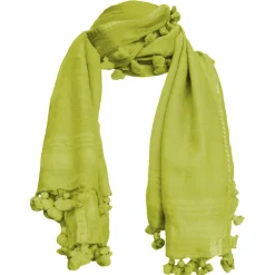 Oliphant Accessories|Scarves>Citron Tassel Scarf