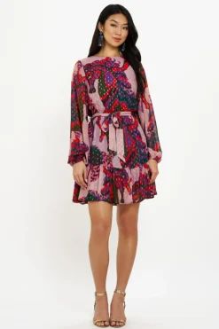 Oliphant Short & Mini Dresses>Flirty Short Dress- Arabia Crimson