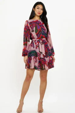 Oliphant Short & Mini Dresses>Flirty Short Dress- Arabia Crimson