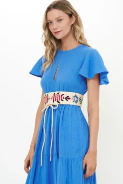 Oliphant Accessories>Kolkata Belt- Blush Fish