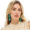 Oliphant Accessories|Earrings>Marbella Earrings- Turquoise
