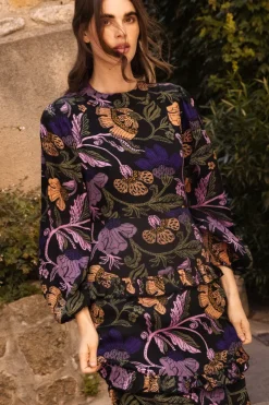 Oliphant Maxis>Mock Neck Maxi- Turin Peri