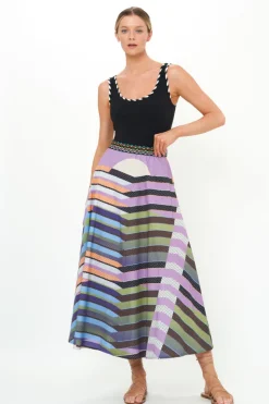 Oliphant Skirts>Swing Skirt- Solstice Lilac