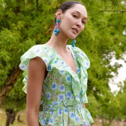 Oliphant Accessories|Earrings>Tobago Earrings- Cobalt
